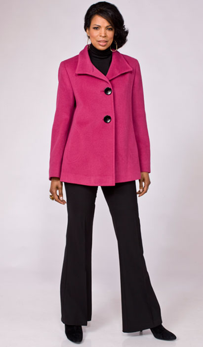 Hot pink Maresima angora/wool jacket